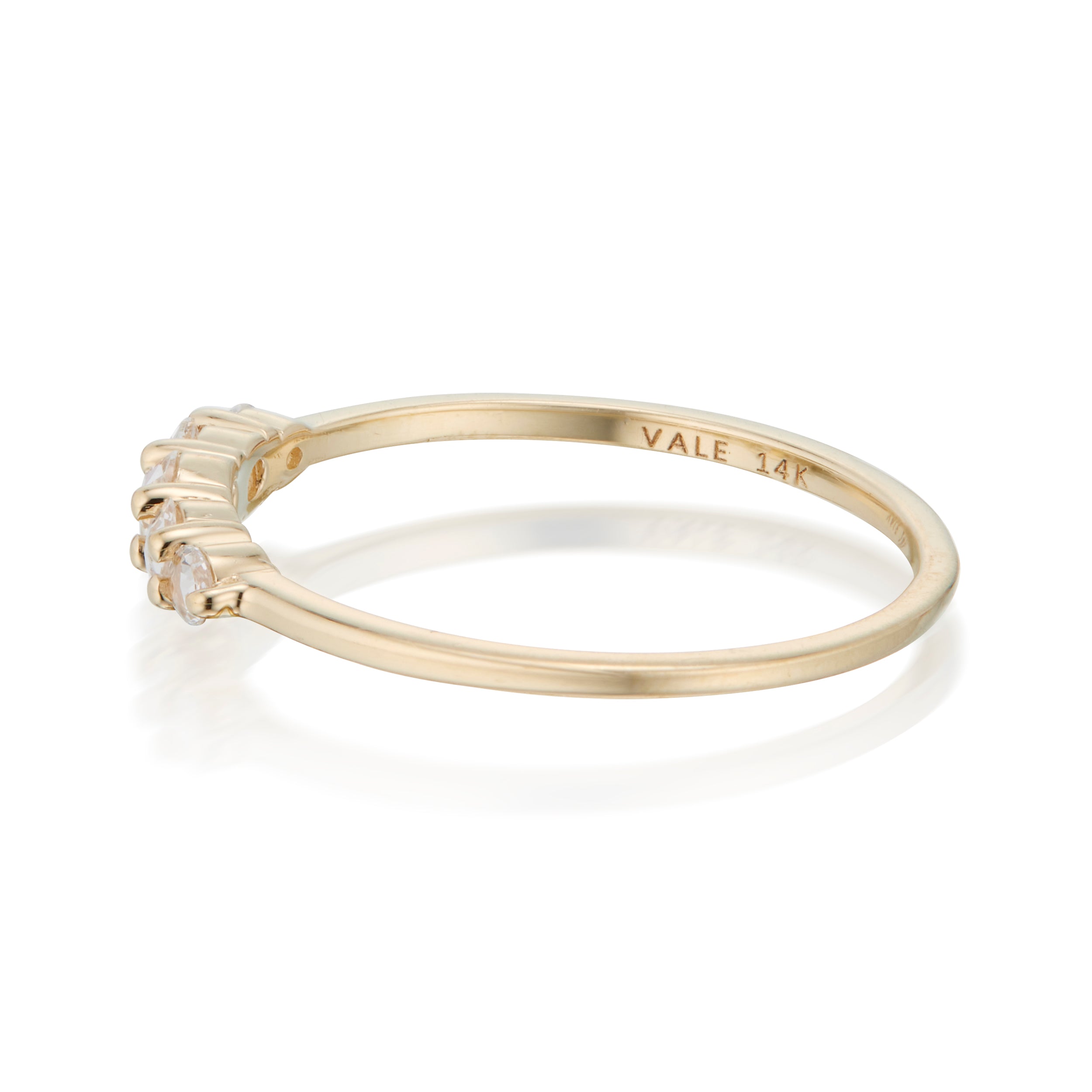 Vale Jewelry Belle du Jour Ring in 14 Karat Yellow Gold Side View