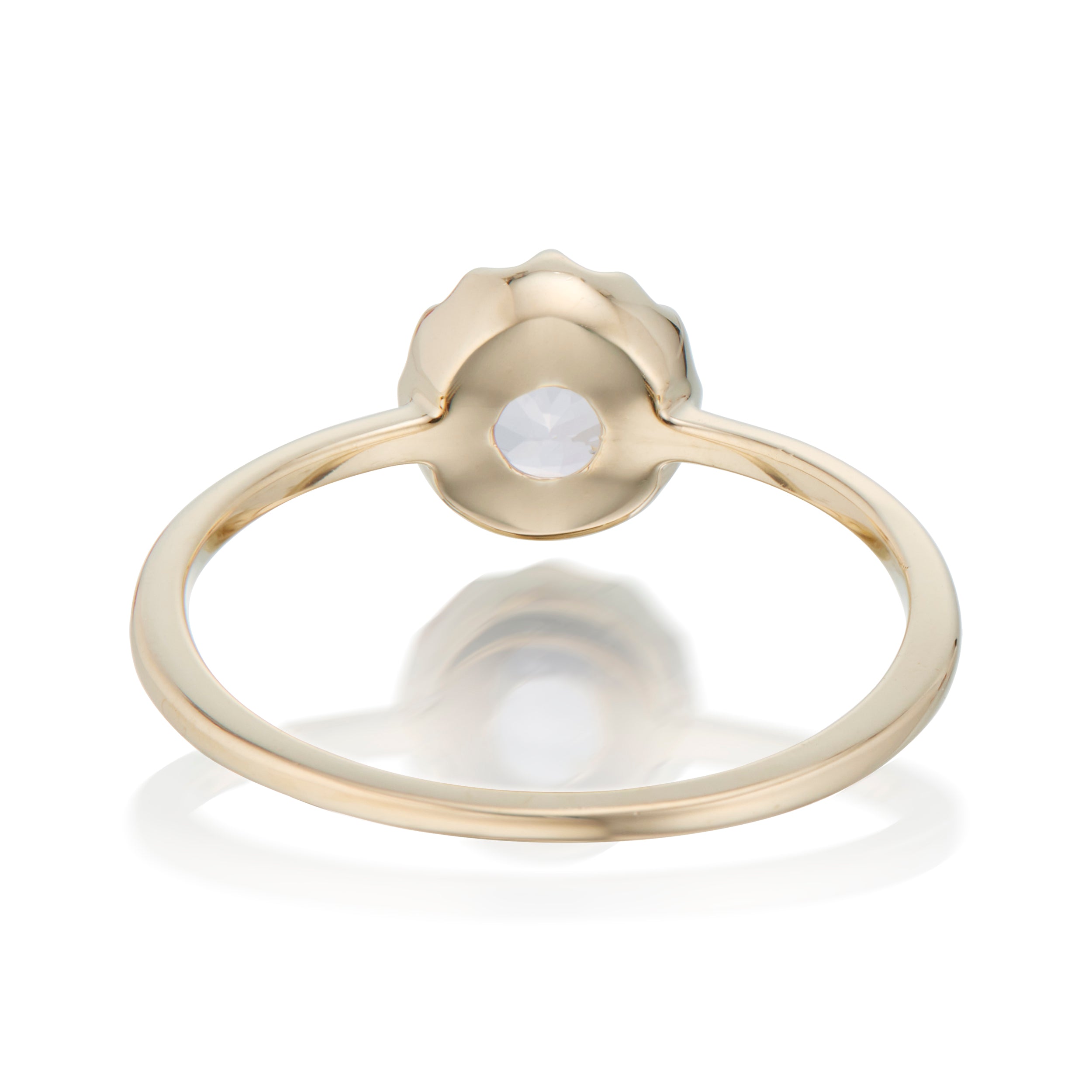 Vale Jewelry Desert Flower Ring with Morganite in Yellow Gold Back View