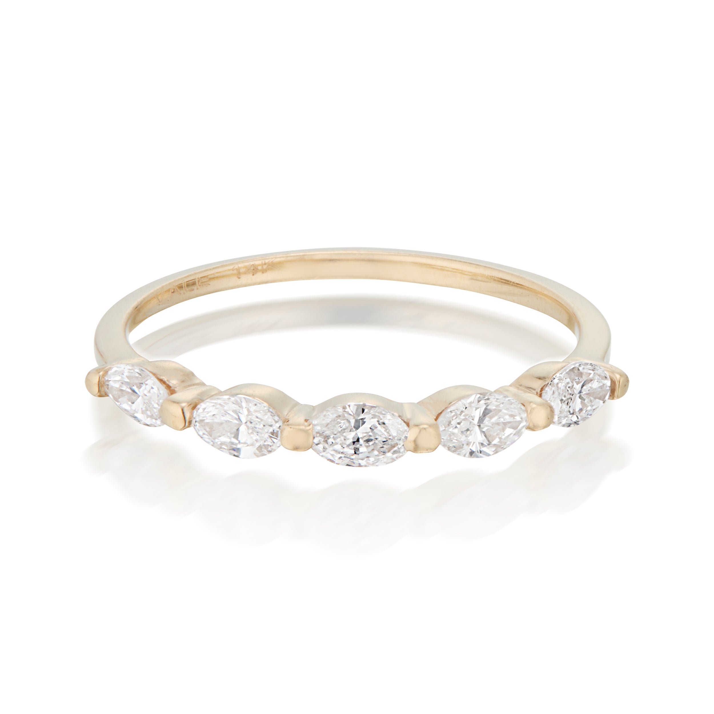 Vale Jewelry Emma Marquise Diamond Ring in Yellow Gold