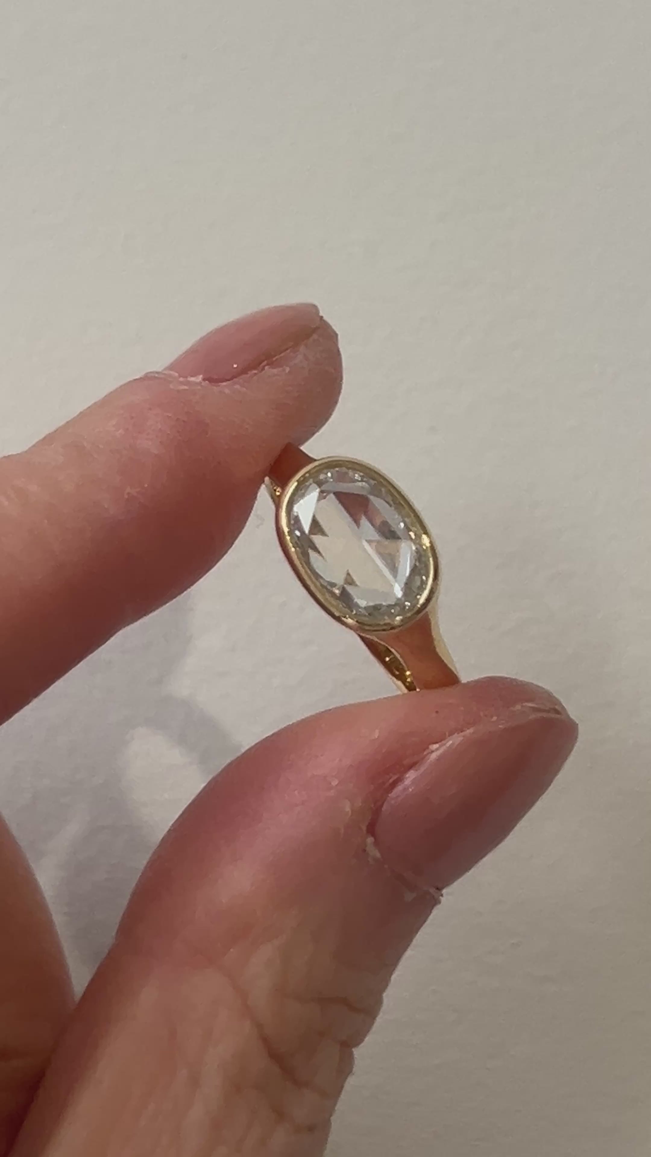 Vale-Jewelry-1_22-Carat-Bezel-Set-Oval-Rose-Cut-Diamond-Ring-Video