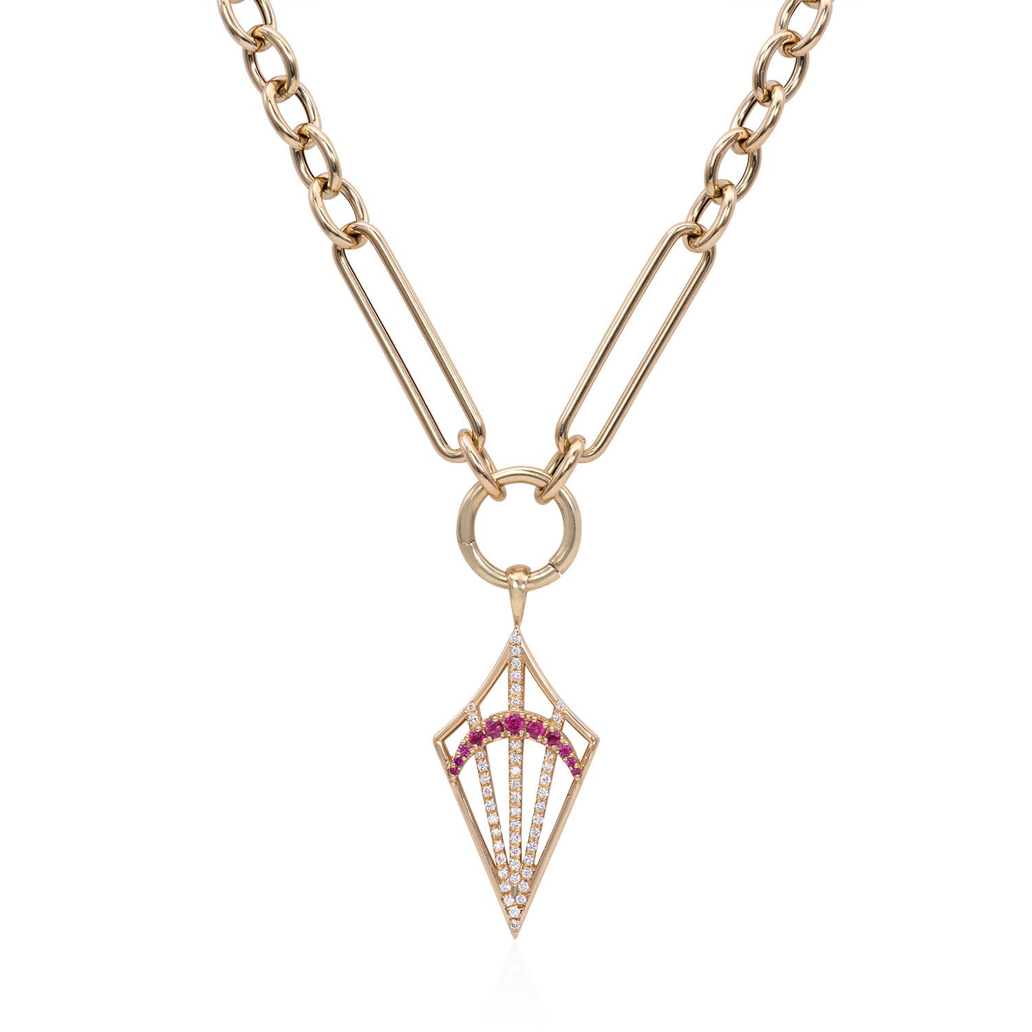 Golden Hour Crescent Necklace