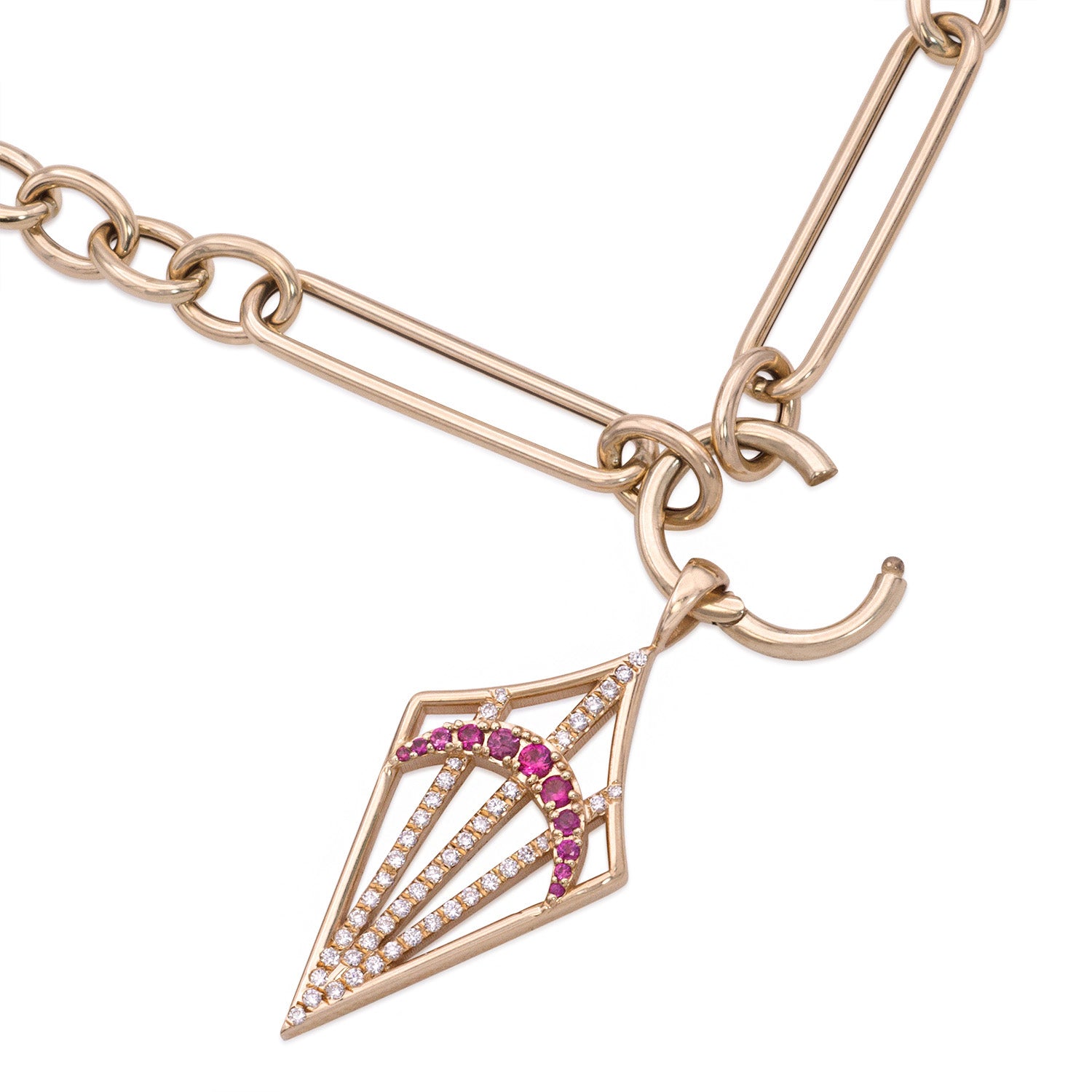 Golden Hour Crescent Necklace
