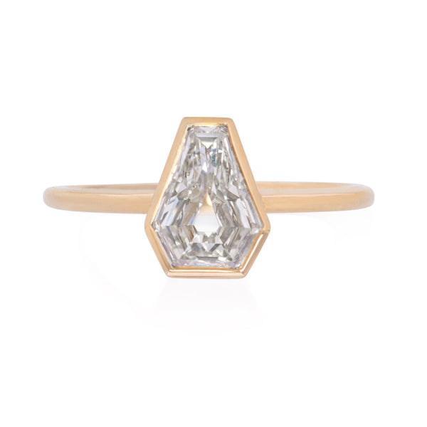 Back View Ring Diamond Ring Top View