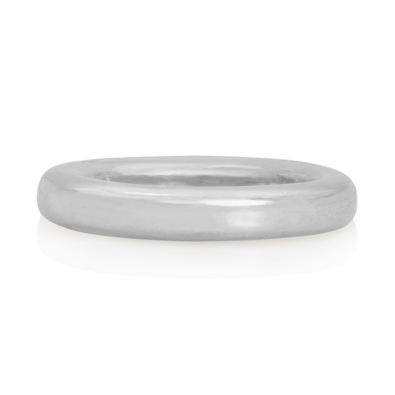 Vale Jewelry Barrel Ring High Polish White Gold