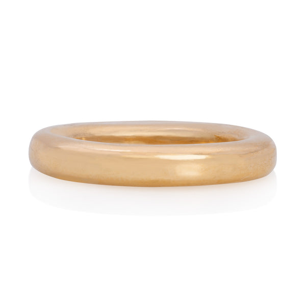 Vale Jewelry Barrel Ring High Polish Yellow Gold