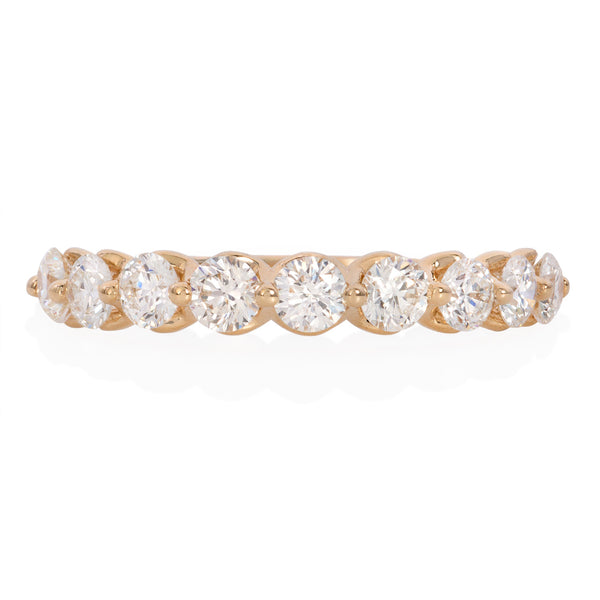 Vale Jewelry Cymbeline Floating Diamond Ring Yellow Gold Front View