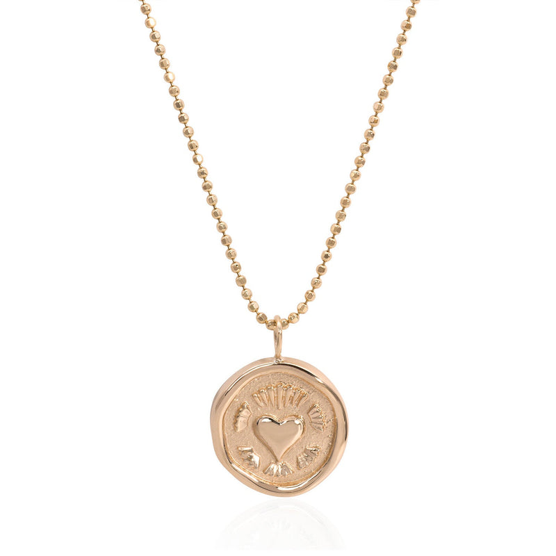 Vale Jewelry Eternal Love Amulet in 14 Karat Rose Gold Close Up