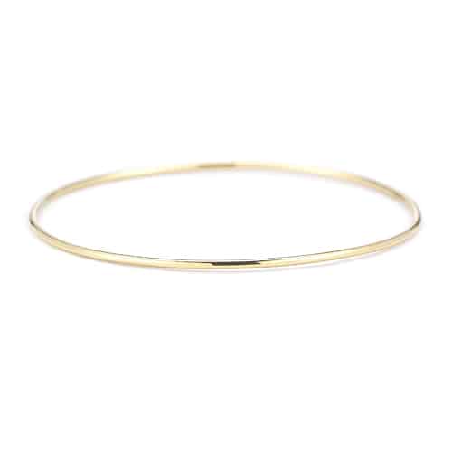 Vale Jewelry Quotidien Simple Bangle in 14 Karat Yellow Gold