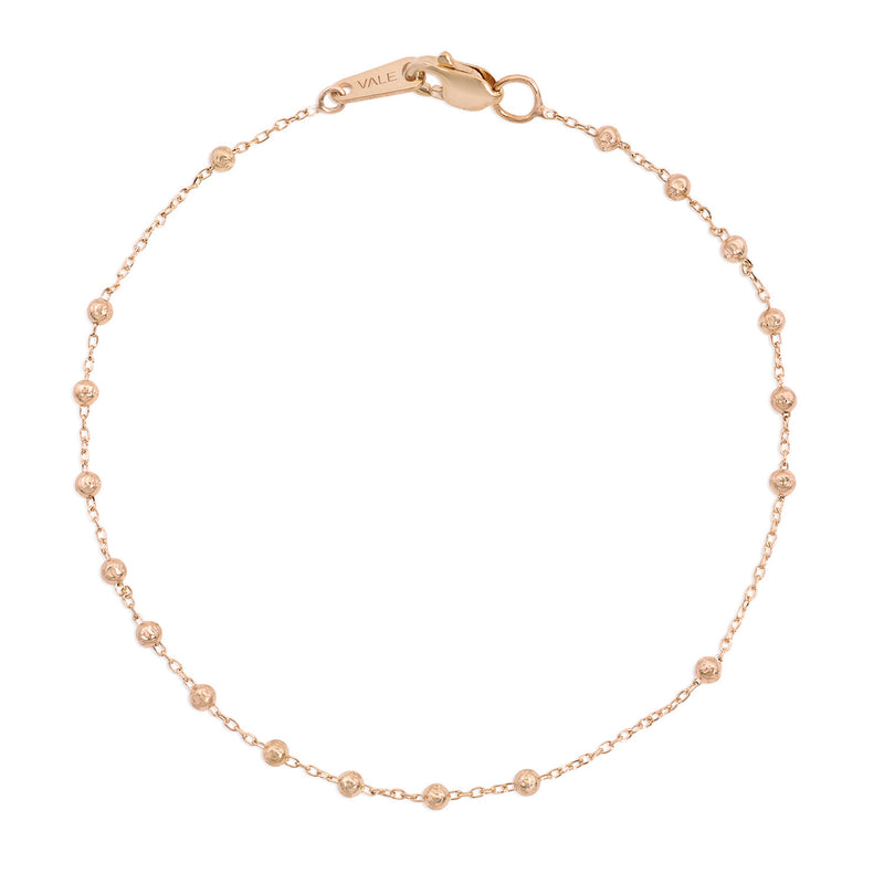 Vale Jewelry Rosary Bracelet in 14 Karat Rose Gold Full Circle