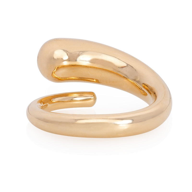 Vale Jewelry Twist Ring in 18 Karat Yellow Gold Back View