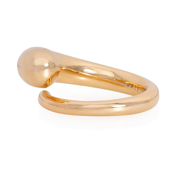 Vale Jewelry Twist Ring in 18 Karat Yellow Gold Side View